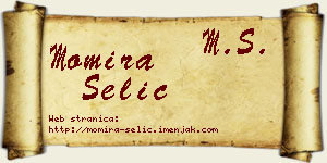 Momira Selić vizit kartica